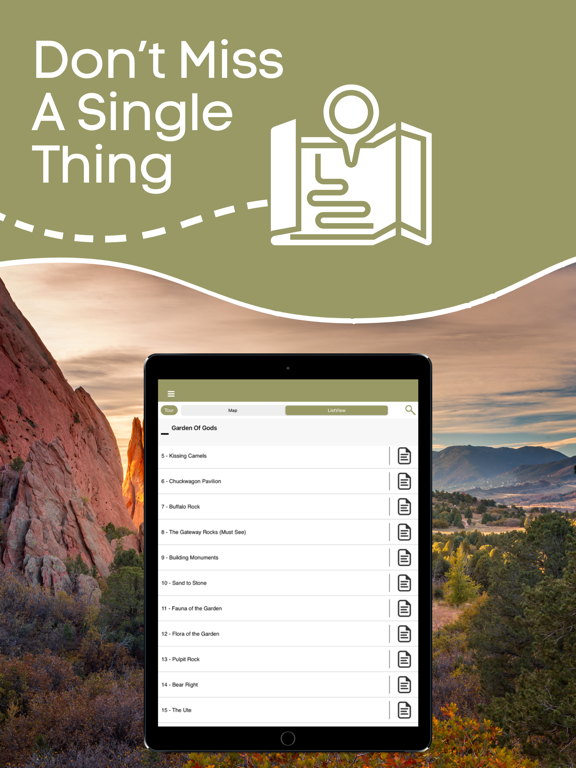 Guide to Garden of the Gods iPad screenshot 4 - Travel app