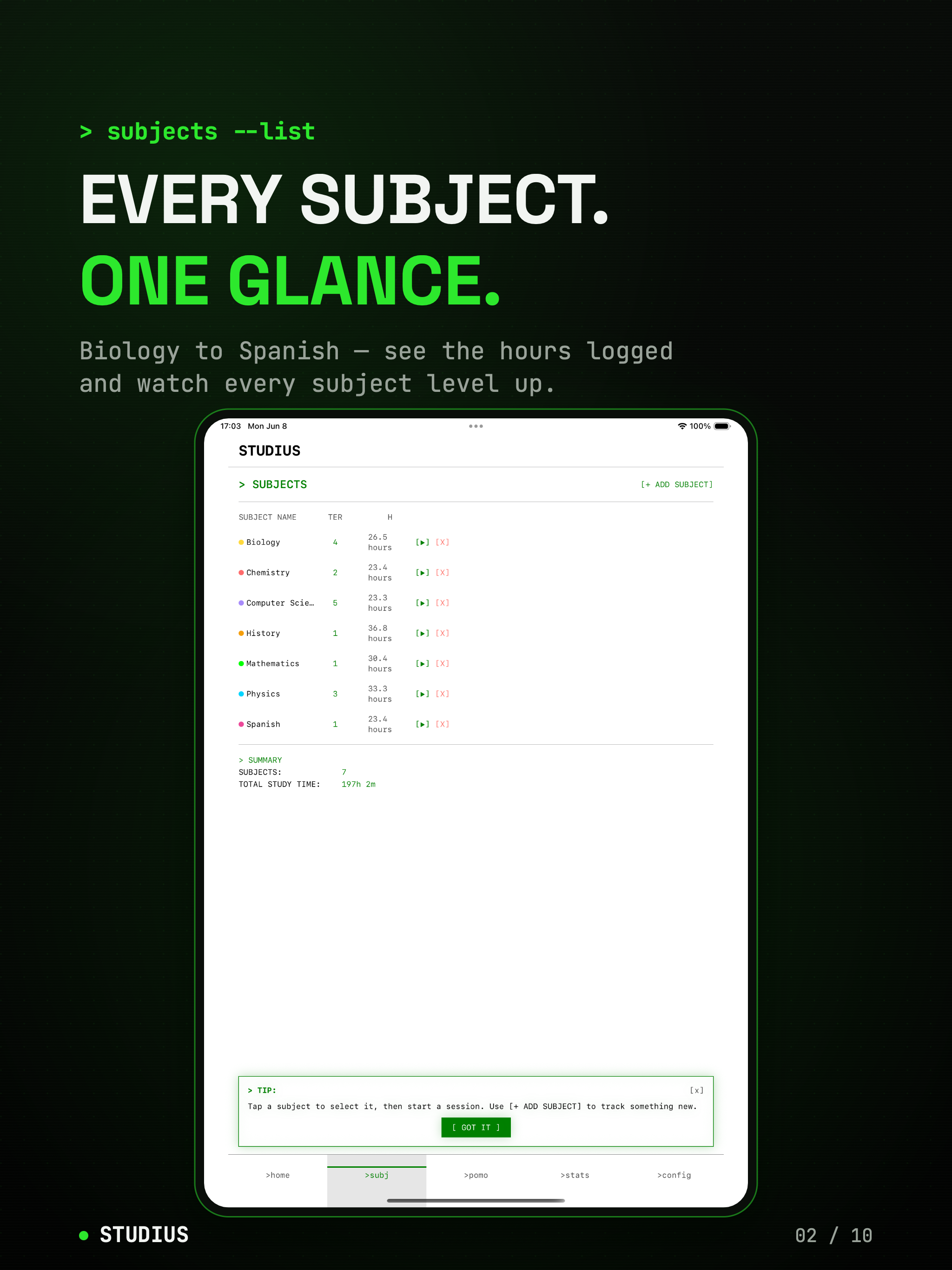 Studius: Study Timer Tracker