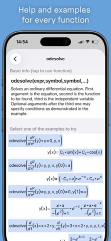 SymCalc+ iPhone screenshot