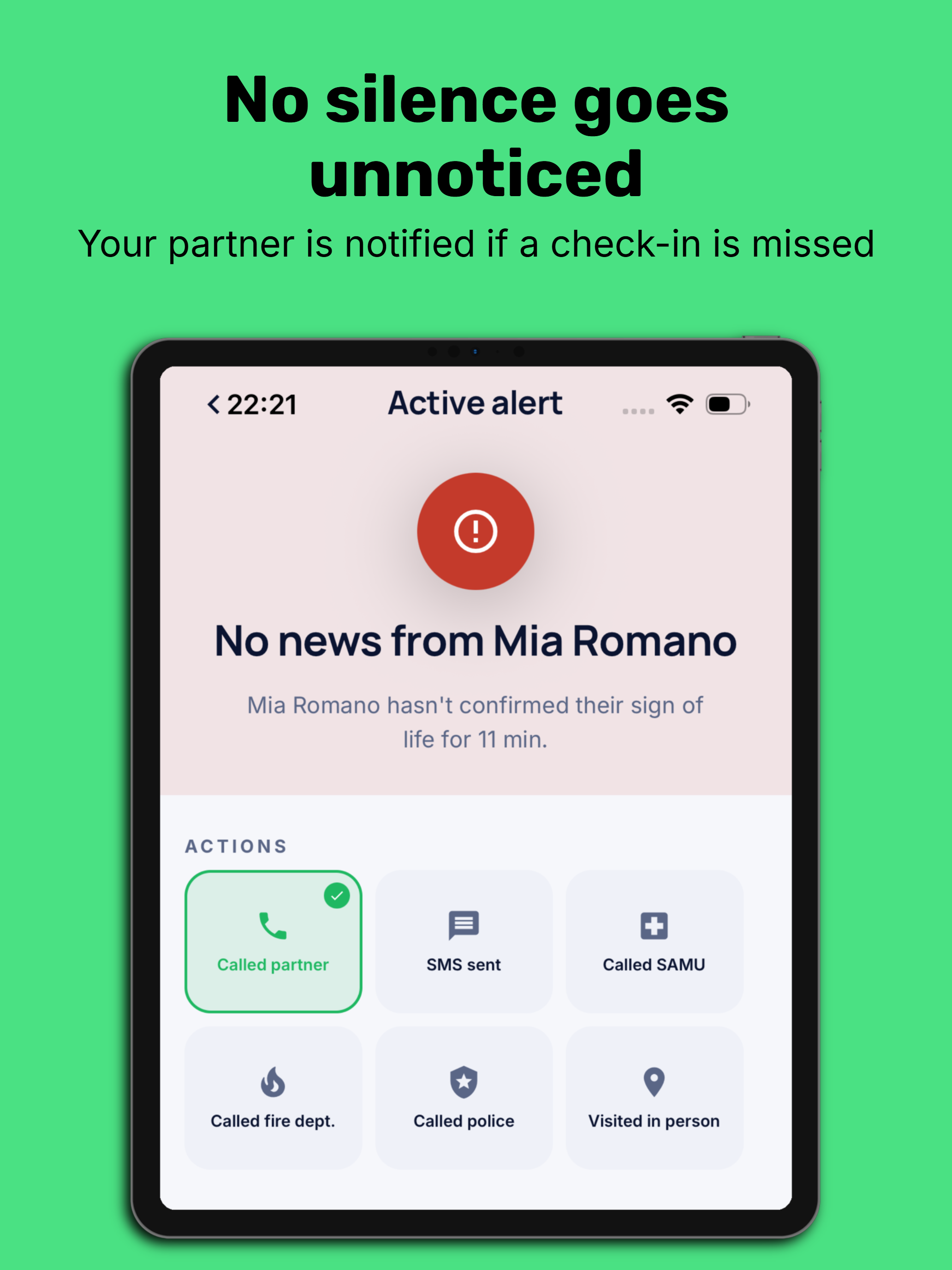Nodin: Daily Safety Check-In screenshot 10