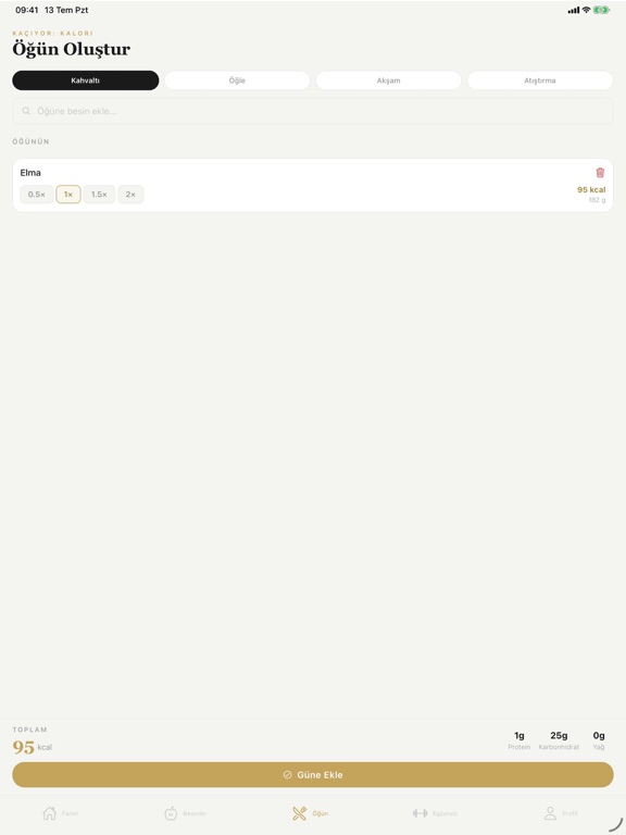 Kaçıyor: Calories iPad screenshot