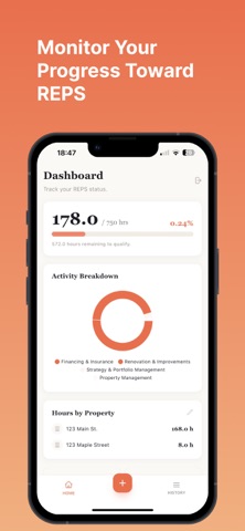 REPS Tracker & Log iPhone screenshot
