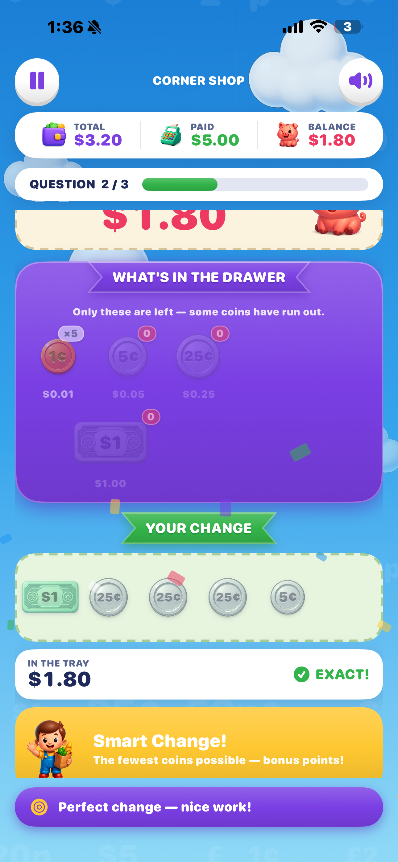 Coin Change - Education Game screenshot 6