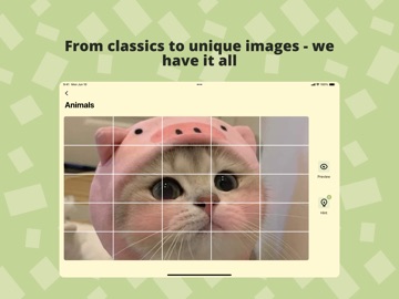 Puzzle mania. Online puzzle iPad screenshot
