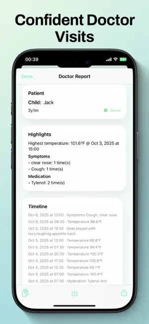 Fever & Symptom Tracker Log screenshot 3