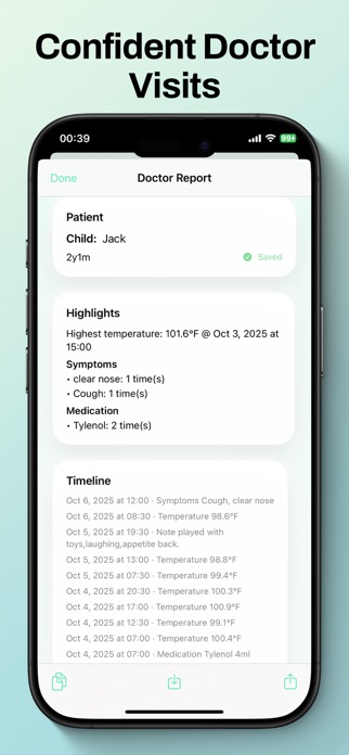 Fever & Symptom Tracker Log Screenshot 3 of 6
