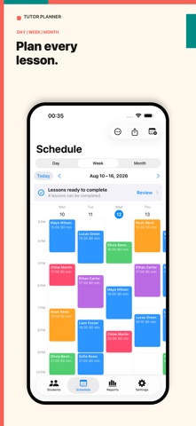 Tutor Planner: Lessons & Bills Screenshot 1 of 6