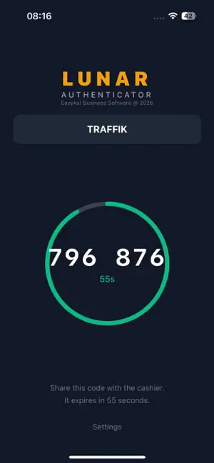 LunarAuthenticator screenshot 1