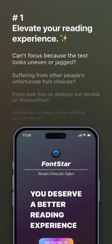 FontStar for Safari screenshot 1 of 5