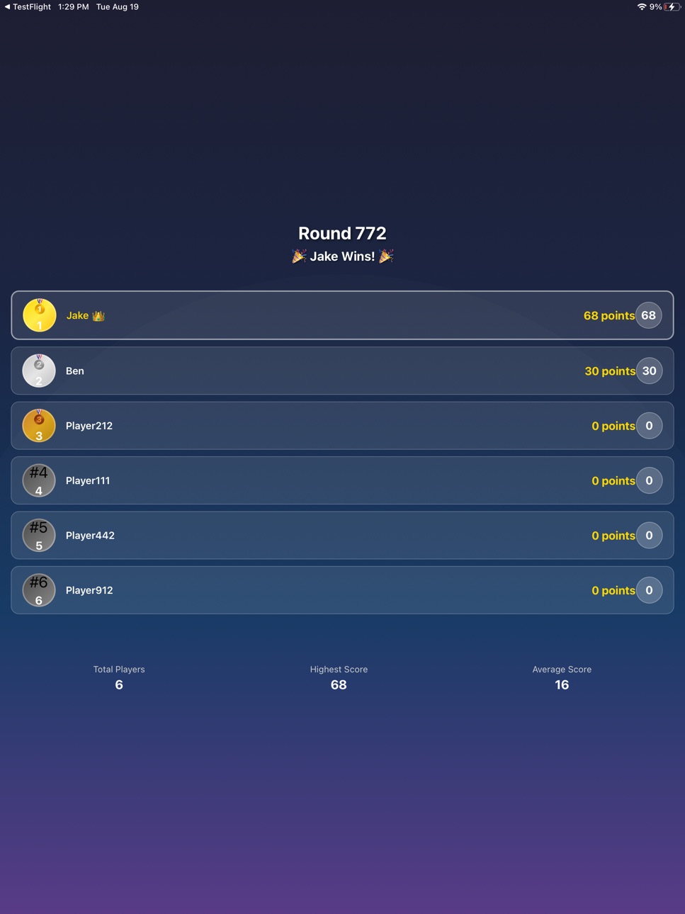 iPad screenshot