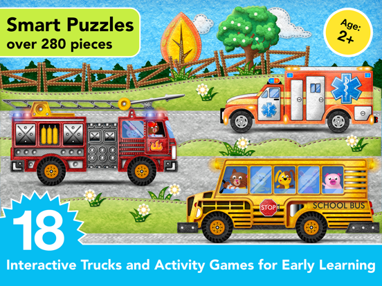 Screenshot #5 pour Kids Vehicles Fire Truck games