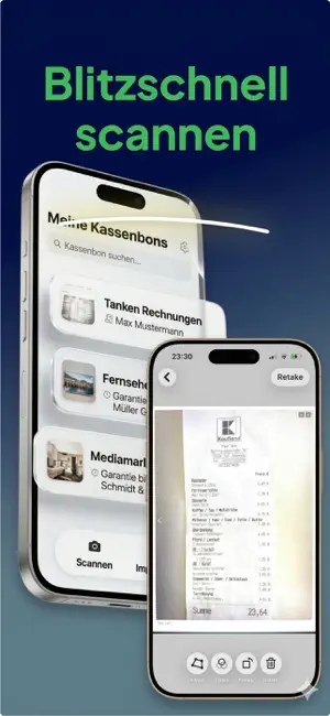 Kassenbon Scanner & Garantie screenshot 1