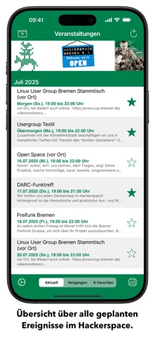 Hackerspace Bremen app screenshot