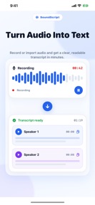 Audio to Text Transcription screenshot