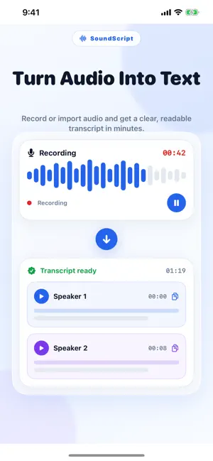 Audio to Text Transcription screenshot 1