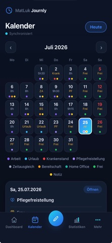 Journly – Arbeitszeit — Screenshot 5