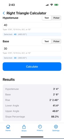 Construction Calculator ° Screenshot 6 of 6