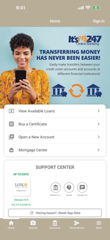 Lenco Credit Union app screenshot