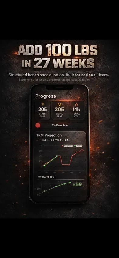 Bench 100+: Bench Program screenshot 1