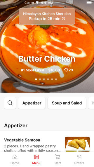 Himalayan Kitchen To Go iPhone screenshot 2 - Food & Drink app