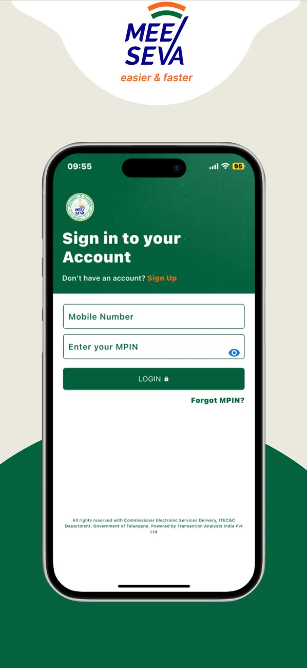 Screenshot #2 pour MeeSeva-App
