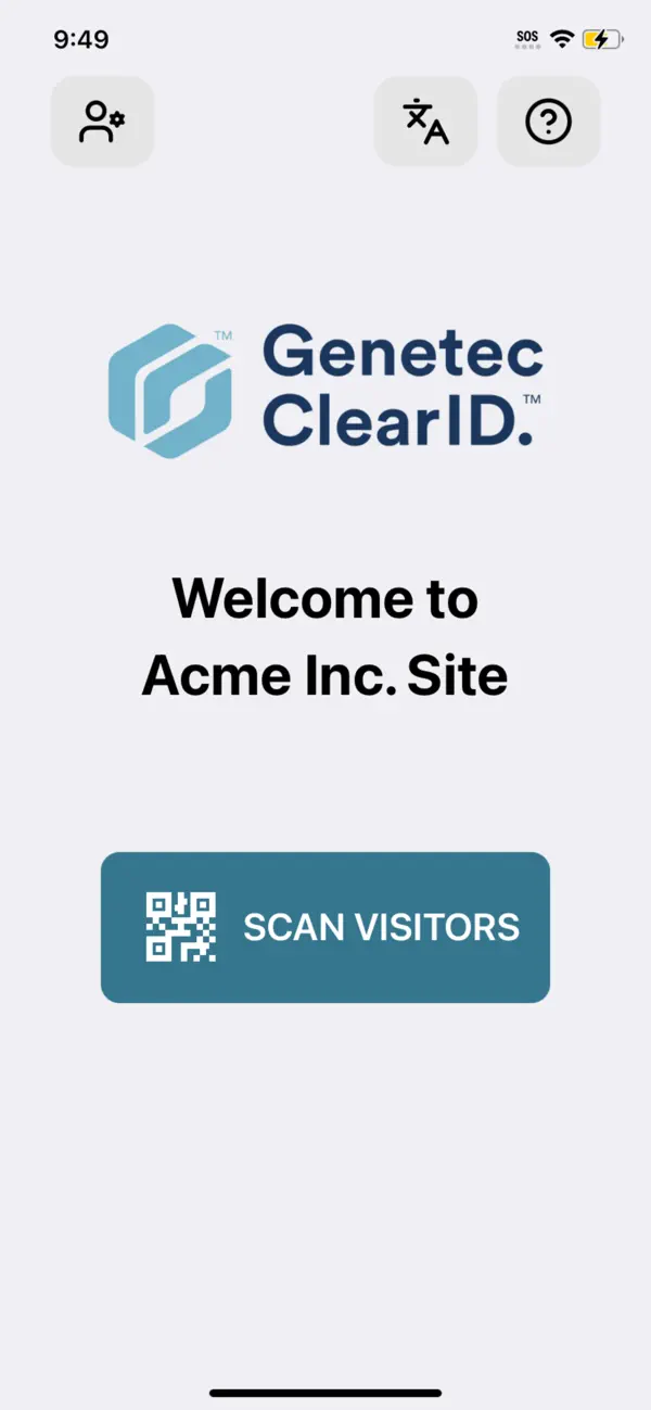 Screenshot #1 pour ClearID Self Service Kiosk