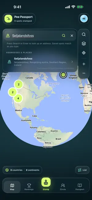 Pee Passport screenshot 2