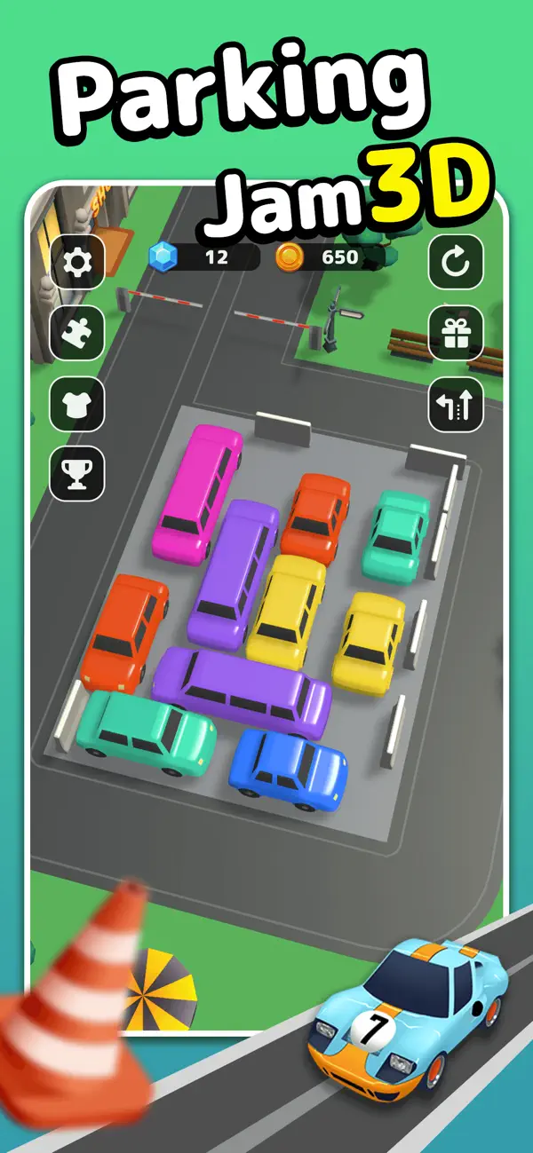 #1. 3D Car Game: Parking Jam (iOS) De: Guru Smart Holding Limited