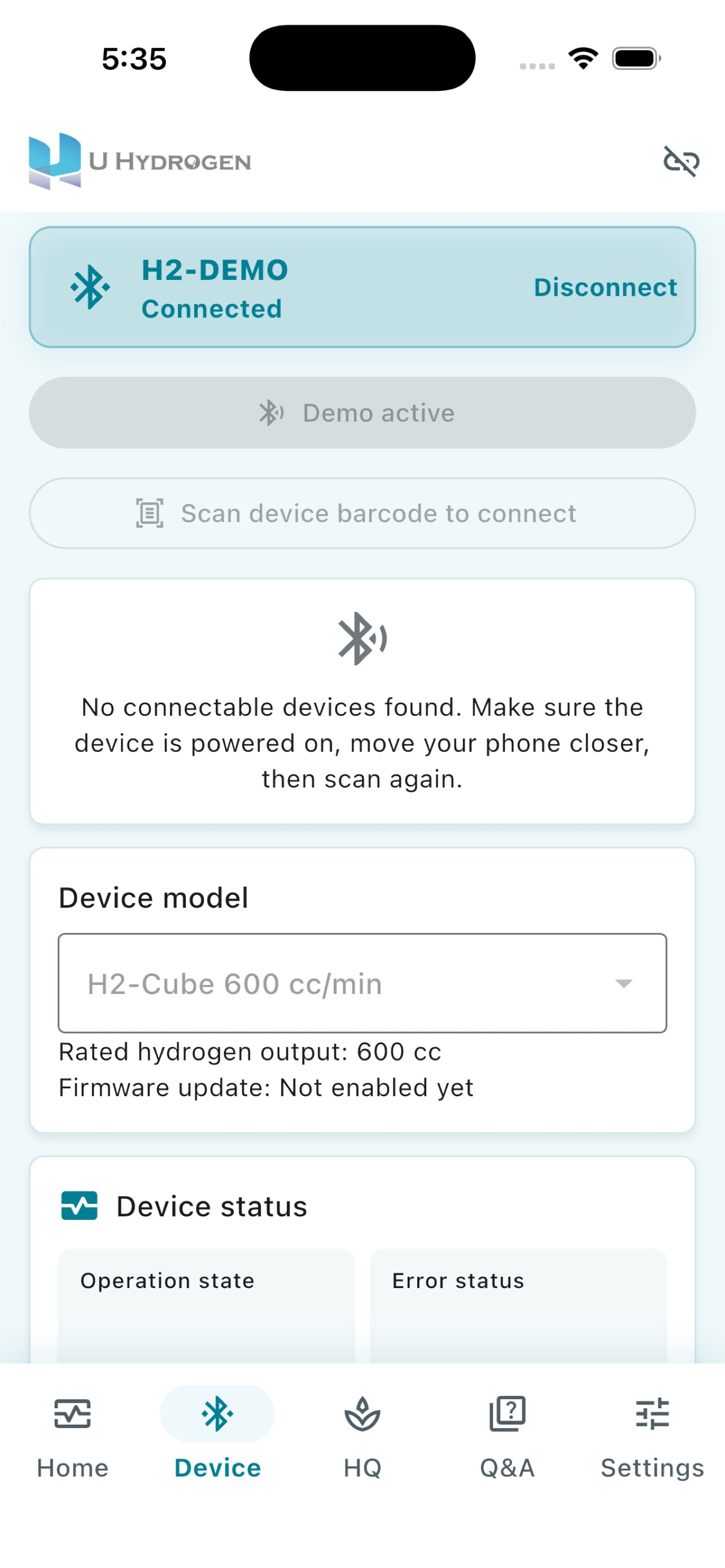 U Hydrogen Connect screenshot 2