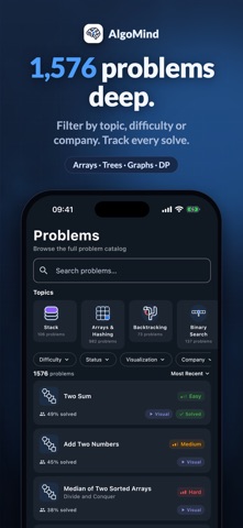 Coding Interview — Algo Mind iPhone screenshot