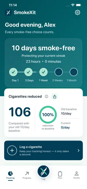 SmokeXit: Quit Smoking Tracker screenshot 1