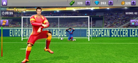 Real Soccer – Football Games - Spieler können nach einem erfolgreichen Treffer einen emotionalen Jubel erleben, der die immersive Stadion-Atmosphäre und den Triumph des Moments unterstreicht.