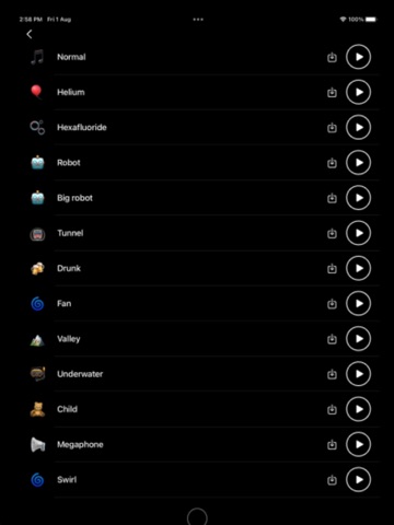 Voice Effects and Changer iPad screenshot