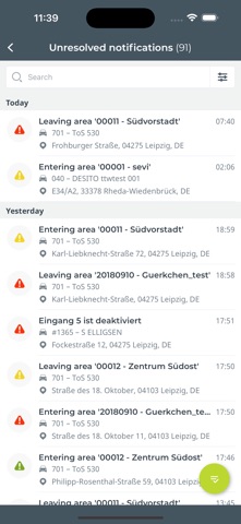Webfleet Mobile Screenshot 9 of 9