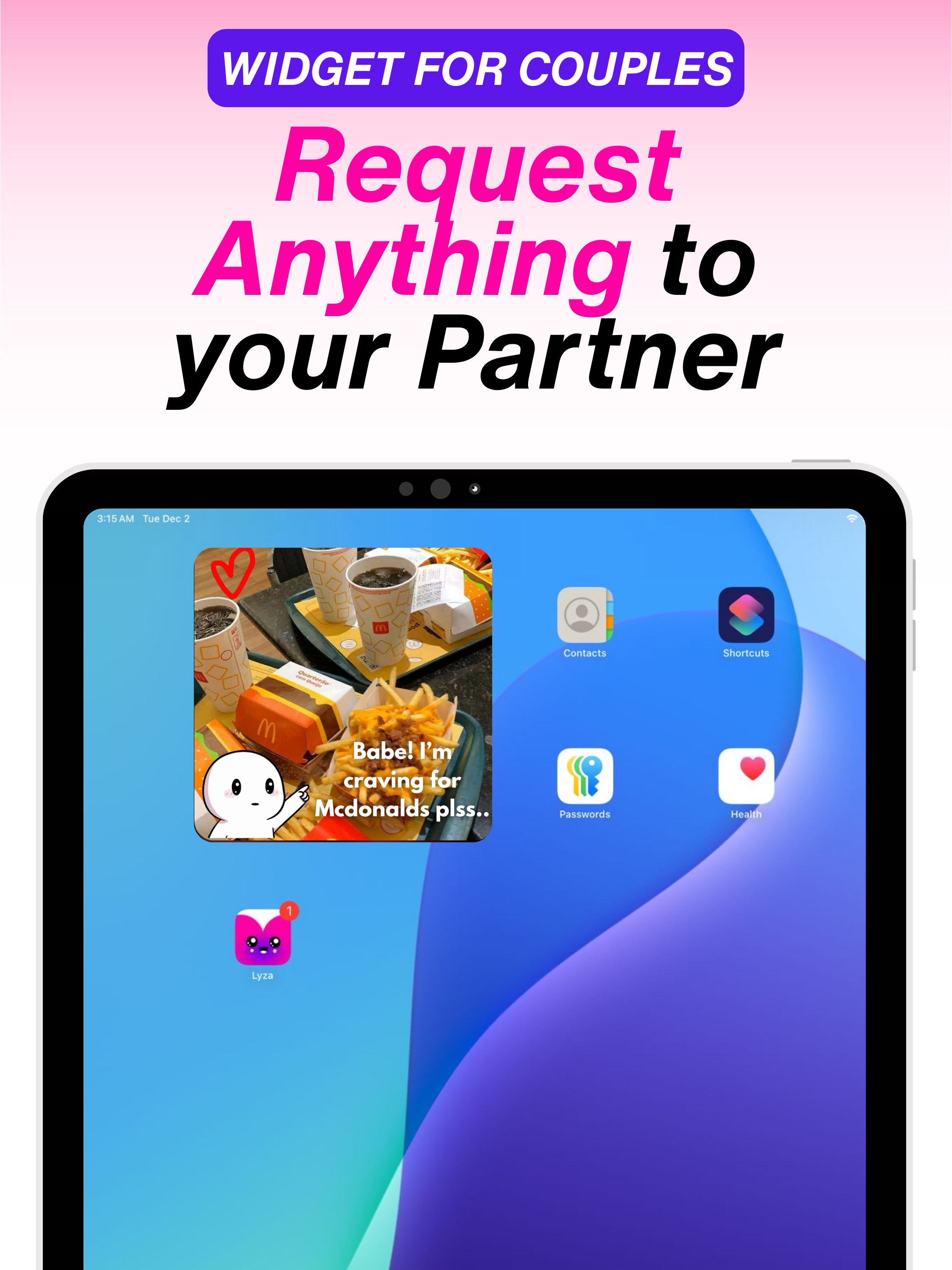 Bebe: Widget Couple App
