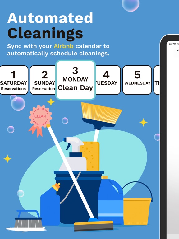Asear- VRBO Cleaning iPad screenshot 1 - Utilities app