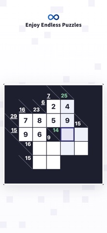 Infinity Kakuro Screenshot 1 of 3