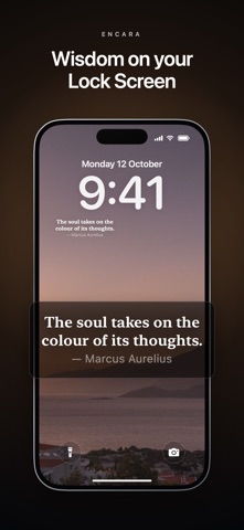 Encara: Lock Screen Quotes screenshot 1
