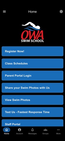 OWA Swim School iPhone screenshot