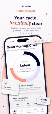 Lumina:Period & Cycle Screenshot 1 of 5