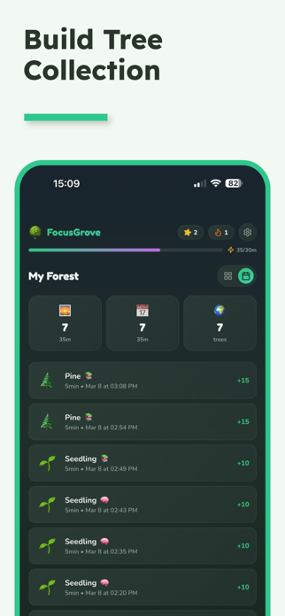 Focus Grove - Pomodoro Timer Screenshot 5 of 6