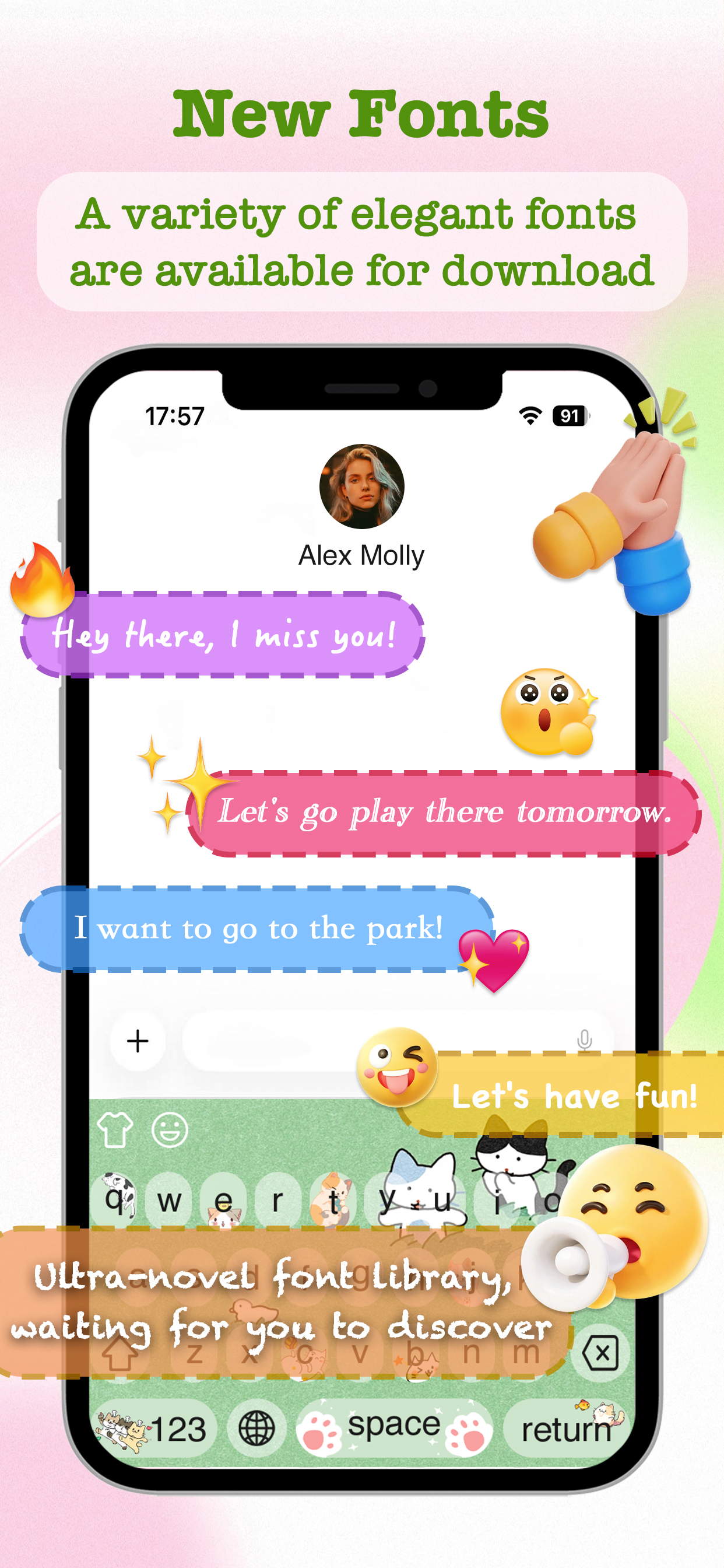 Theme Keyboards:Emoji & Fonts screenshot 3