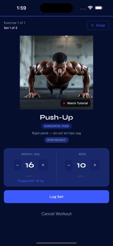 Plyft - AI Workout Planner screenshot