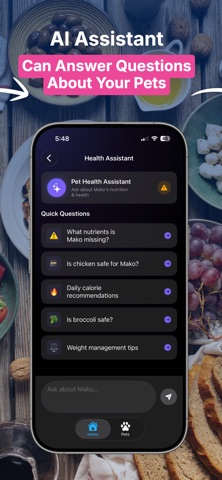 Pet AI - Nutrition Tracker iPhone screenshot