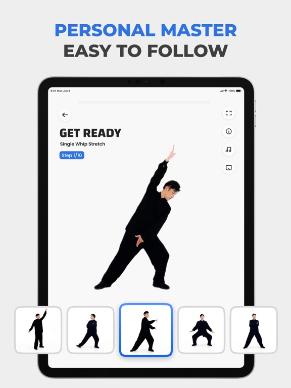 Tai Chi for Beginners Seniors iPad screenshot 6 - Health & Fitness app