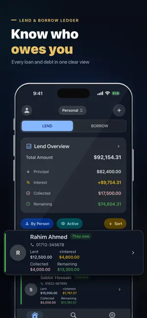 Debt Book - IOU & Loan Tracker screenshot 2