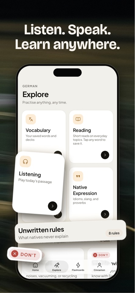 Cinnamon: Calm Language Habit screenshot 3