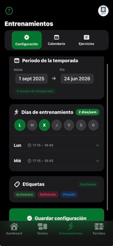 CoachFootballApp screenshot