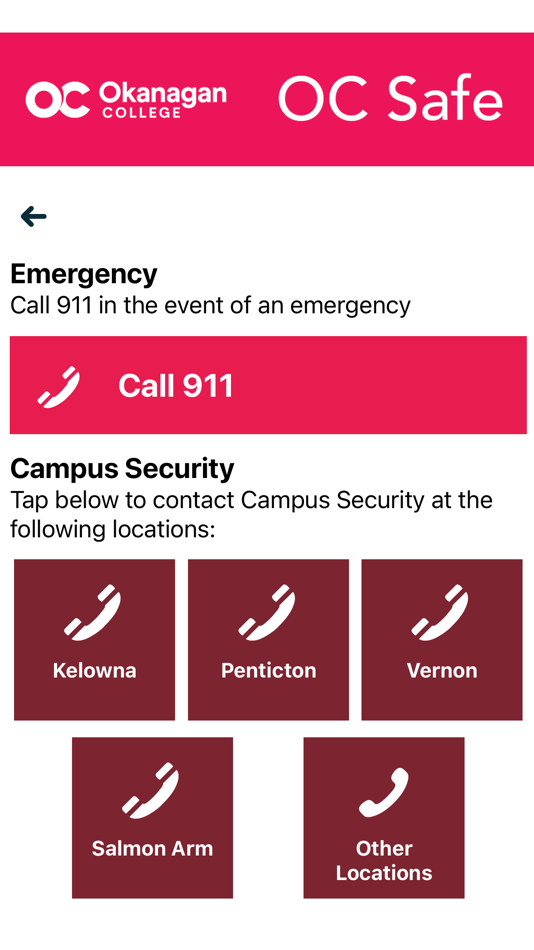 #1. OC Safe (iOS) 由: Okanagan College