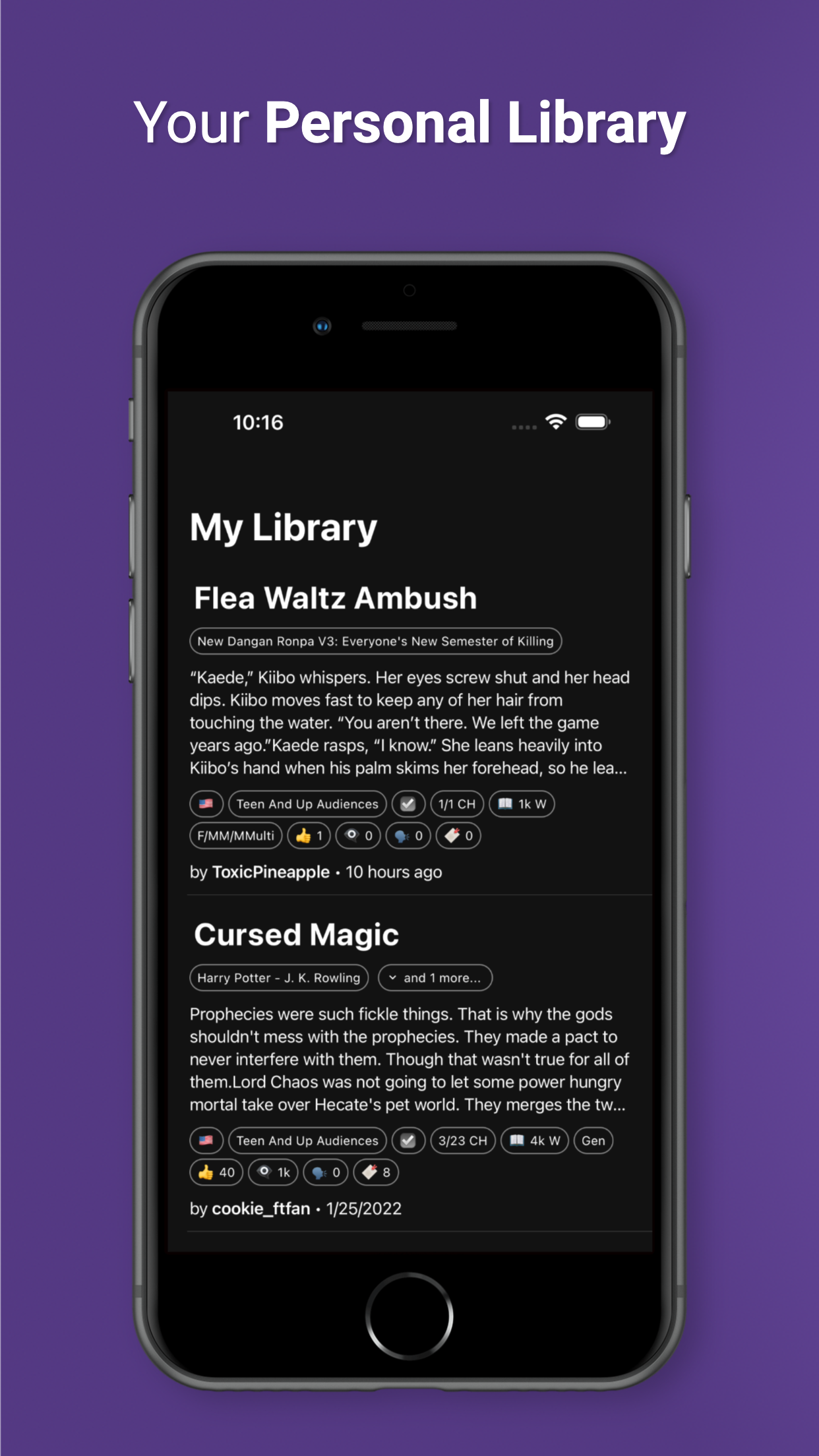 FanFiction | AO3 unofficial screenshot 5